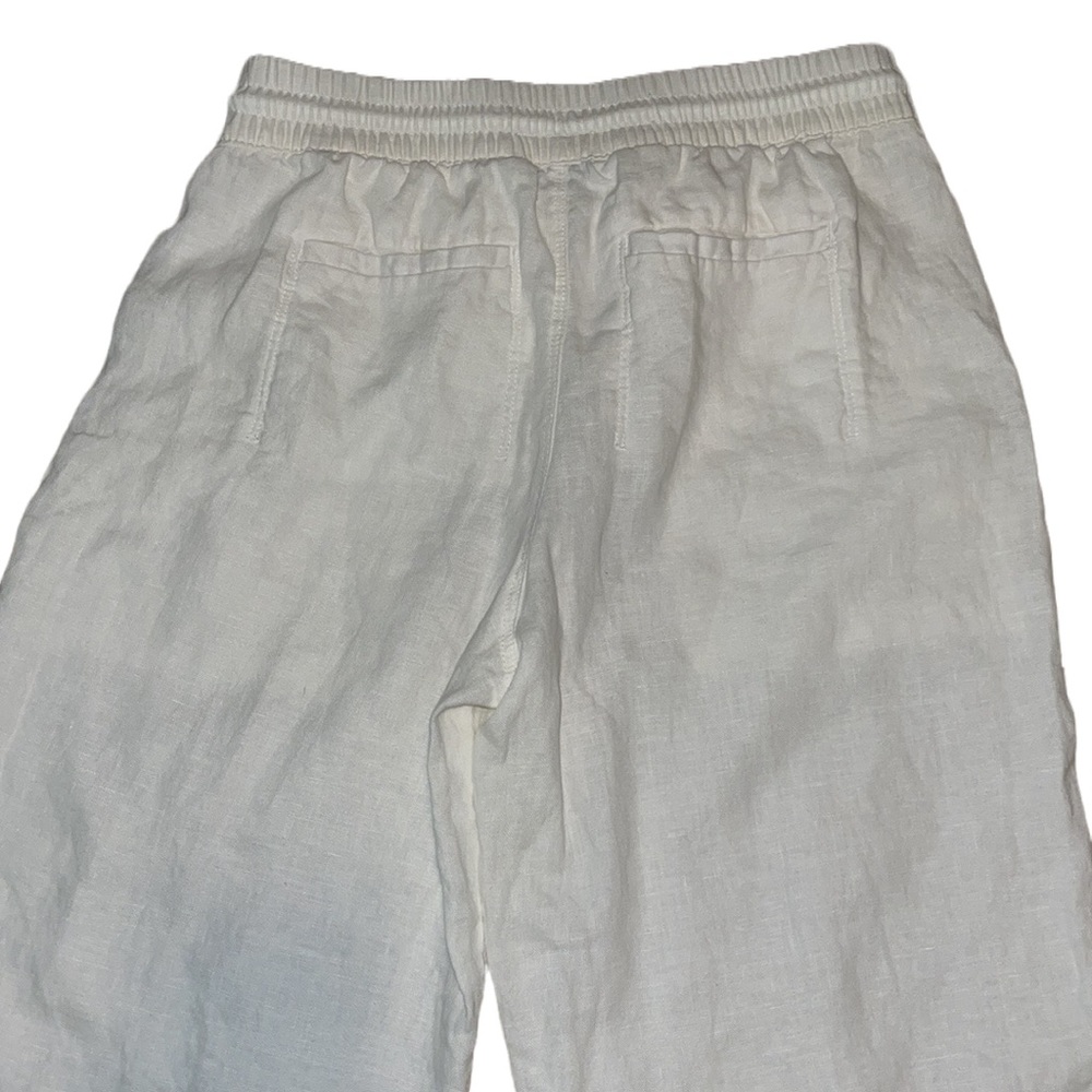Athleta Women’s Retreat Linen Wide Leg Pant in Calla Lily Size 2 - Picture 6 of 12
